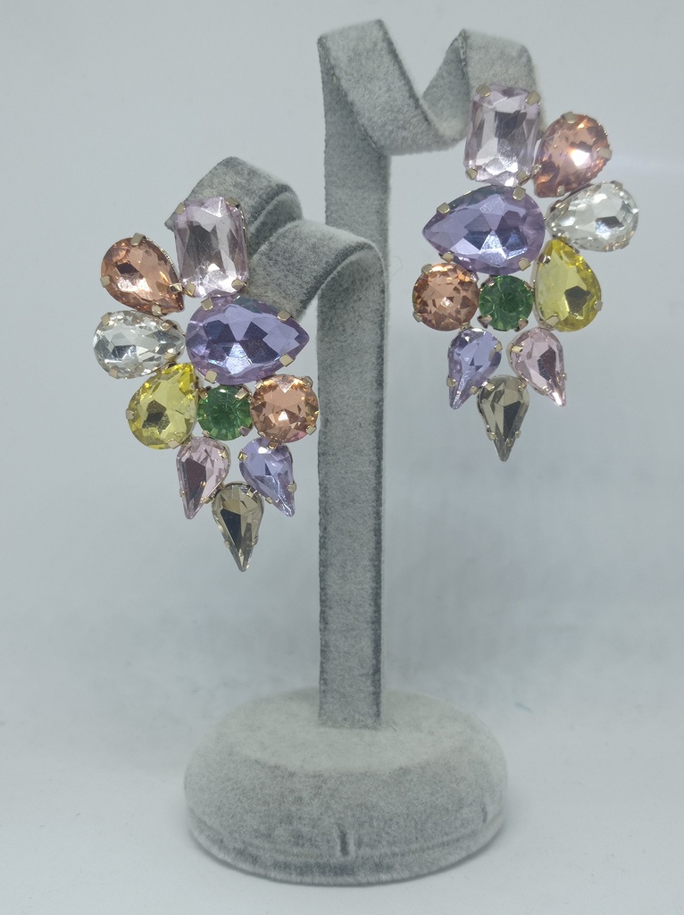 PENDIENTES CRISTAL COLORES MOD. RACIMO